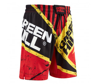 Шорты "Green Hill" MMS-3851, MMA красно-жёлтые, p.S Шорты "Green Hill" MMS-3851, MMA красно-жёлтые, p.S